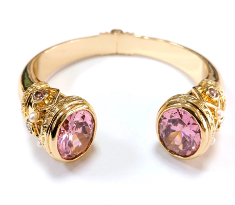 Revestimiento de latón Brazalete Brazaletes manguito Joyería Granate Piedras de plata Joyería Brillo CZ