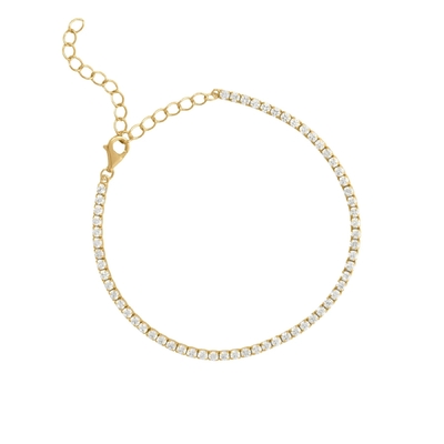 Oro blanco revestido de mayo cumpleaños Esmeralda cúbico de zircón brazalete de cadena de tenis ajustable
