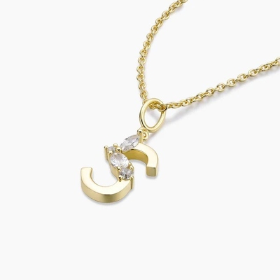 Pendientes de cartas CZ de plata esterlina 925 en oro placado de 18K simplemente para joyas de moda