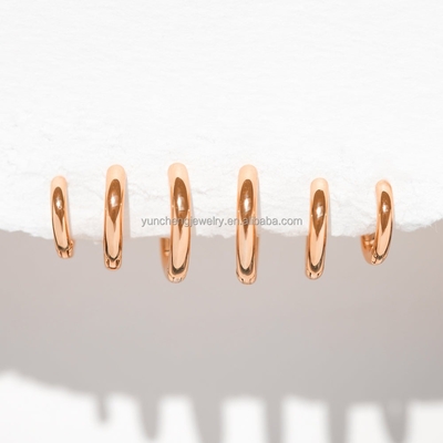 Joyería de plata fina Minimalista 18K Oro 9MM 11MM 13MM Conjunto de aro para FedEx DHL UPS TNT EMS Envío