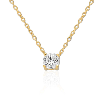 ODM 8mm de plata esterlina de la cadena clara CZ 18k de oro Revestido de cadena
