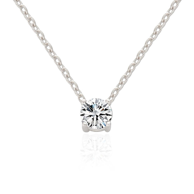 ODM 8mm de plata esterlina de la cadena clara CZ 18k de oro Revestido de cadena