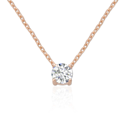ODM 8mm de plata esterlina de la cadena clara CZ 18k de oro Revestido de cadena