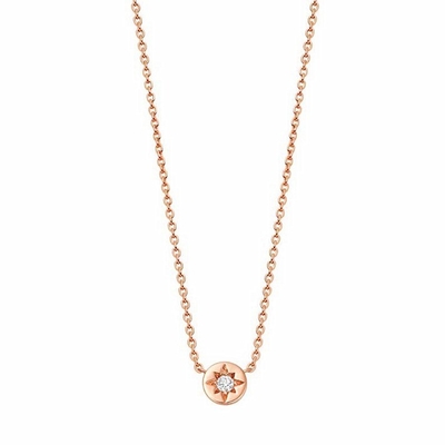 Collar de colgante de disco de diamante para el uso diario