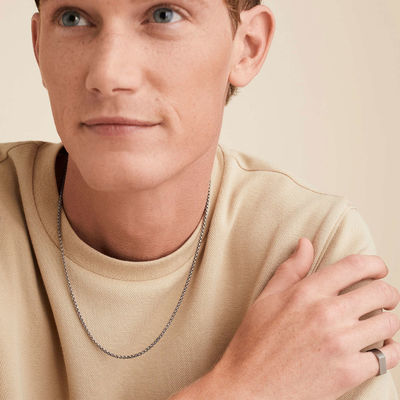 Cadena de collar con caja redonda chapada en oro de 18K hecha a mano con envío rápido y logotipo personalizable