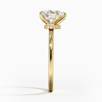 Engagement Bands or Rings Elegant White Gold Plated Heart Ring for Women's Jewelry