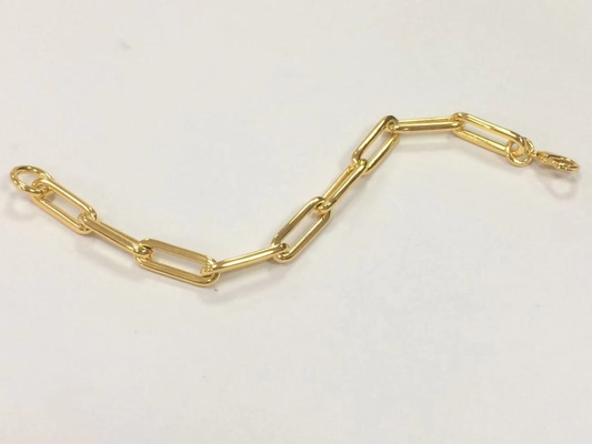 Brazalete de latón más grueso 18K Cadena de oro para hombres y mujeres en varias longitudes por Karen