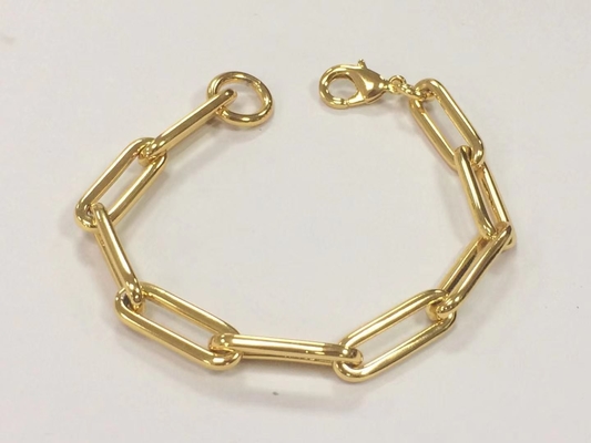 Brazalete de latón más grueso 18K Cadena de oro para hombres y mujeres en varias longitudes por Karen
