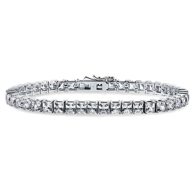 Unisex hecha a mano 18K de oro Hip Hop Hielo Cuadrado Corte Diamante CZ 925 Plata Esterlina