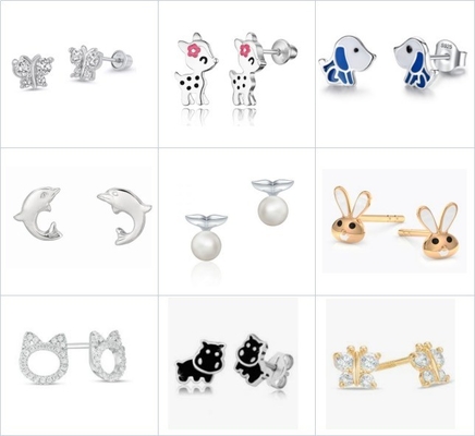 Un lindo y elegante aro de rosas de color rosado con un diseño de plata esterlina 925