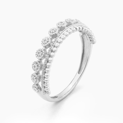 925 de plata esterlina estilo CLASSIC mayorista anillo de mujer apilable con cuentas doradas