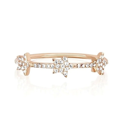 Anillos de declaración de estrellas CZ para mujeres Micro Pave Setting Certificado