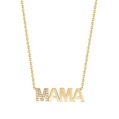 Engagement 2022 Unico MAMA 18K Oro mayorista Días de la Madre Regalos 925 Collar de Plata Esterlina Joyería