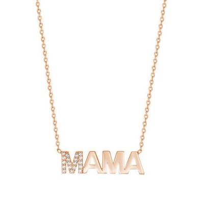 Engagement 2022 Unico MAMA 18K Oro mayorista Días de la Madre Regalos 925 Collar de Plata Esterlina Joyería