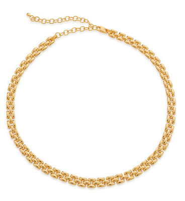 18K Oro Revestido Moda de Mujeres más gruesa de latón cadena colgante collares