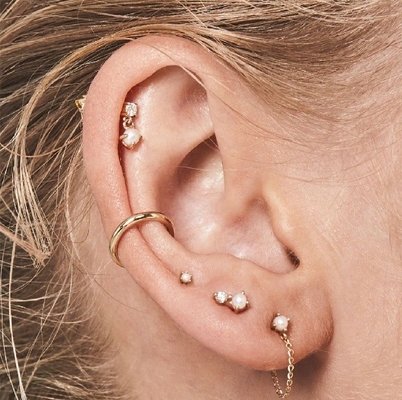 Madre de las perlas blancas 925 Sterling Silver Drop Los aretes hechos a mano para mujeres para niñas