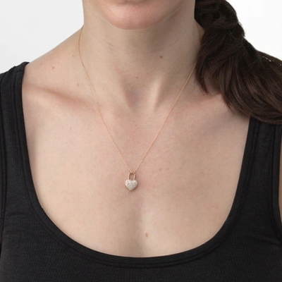 Moderno dorado 925 plata esterlina con collar de corazón con encanto collar de collar