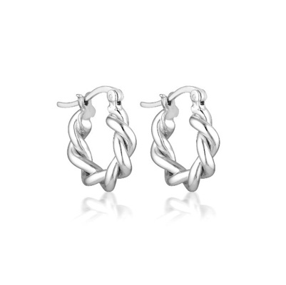 15 mm Torcido Chunky Hoop hueco Los aretes de la moda de la mujer Joyería