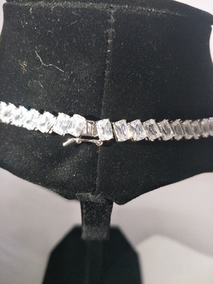 Collar de tenis blanco de 16 pulgadas