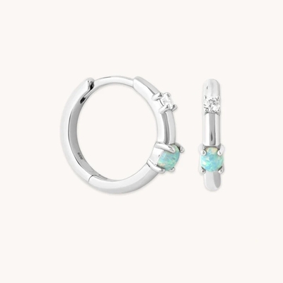 Mistic 18K Oro Revestido Opal Culos 925 Plata Esterlina Más recientes Huggies Ahorros de moda