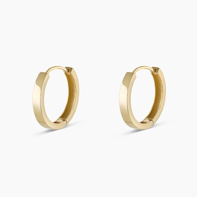 18K Oro Revestido Simples Abrazos Solidos Ares de Moda Joyas para Niñas Diseño Clásico