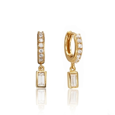 Los pendientes de oro 925 de plata para el aniversario, el compromiso.