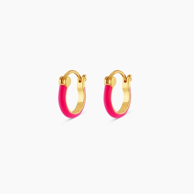 Orecillos de gancho de plata de color 925 de plata esterlina 18K de oro