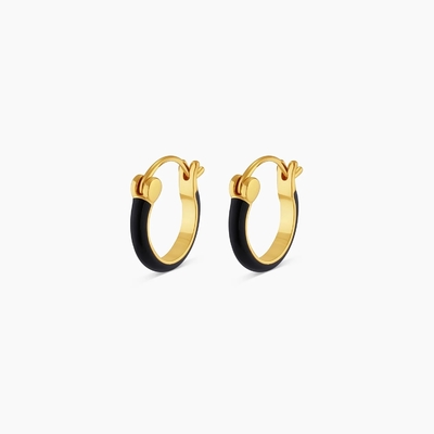 Orecillos de gancho de plata de color 925 de plata esterlina 18K de oro
