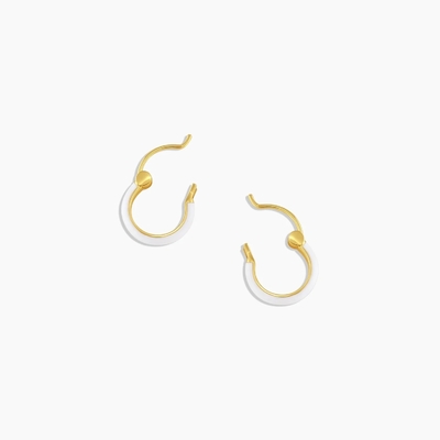 Orecillos de gancho de plata de color 925 de plata esterlina 18K de oro
