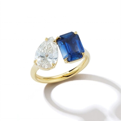 Mujeres Niñas Joyería Anillos abiertos ajustables con piedras grandes en plata esterlina 925