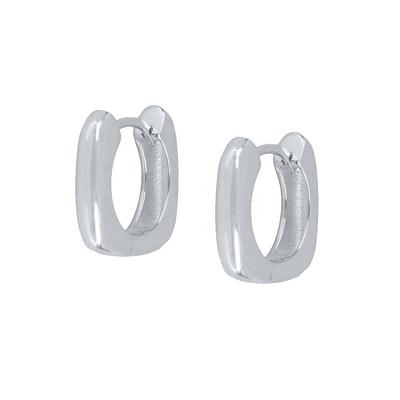 OREOS Verdaderos 18K Revestidos de Oro Huggie Esterlina de Plata 925 Joyería para Mujeres Niñas