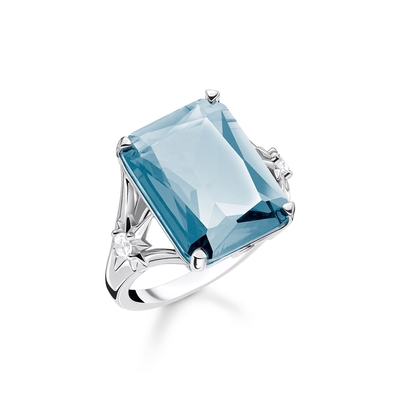 Anillo de compromiso femenino de plata esterlina 925 con diseño de alta gama