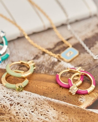 Neón Turquesa Esmaltado Micro Pave CZ Caramelo Colorido Niña Mujeres Orecillos Ecológicos Sí
