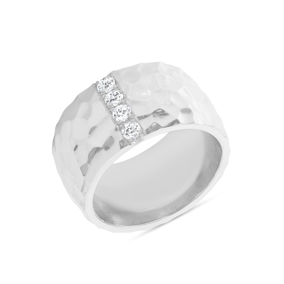Tamaño 6 - Tamaño 10 Men Eternity Band 18K Anillos de latón dorados
