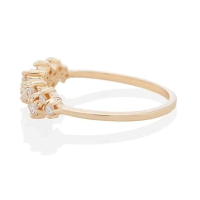 925 de plata esterlina joyería de punta de ajuste mini claros CZ anillos de banda para mujeres