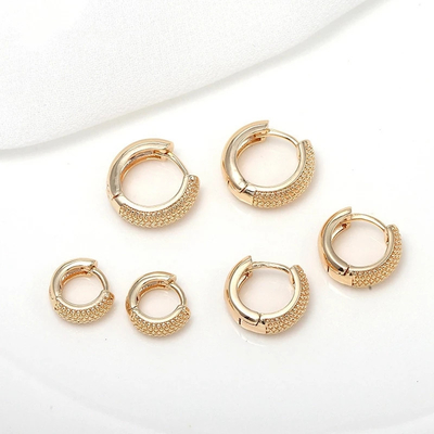 Eco Amigable 18K Oro Revestido Multi Pequeños Pozos de Perlas de aro para Mujeres Niñas 2021