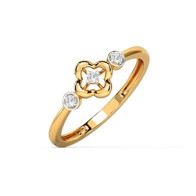 Anillos para Unisex 925 Triada de Plata Triada de Clover Anillo en Anillo Brasileño Joyería