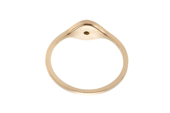 925 de plata esterlina Evil Eye Anillo de banda de diamante con platado de plata estilo clásico