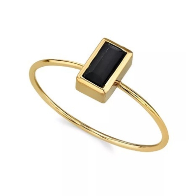 Anillo de cristal de zirconia cúbico de oro de 14K OEM Anillo de piedra de oro