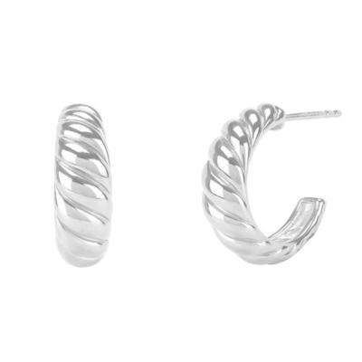 Cerechos de croissant con cúpula de oro 18K Revestido de plata Croissant con cúpula de oro