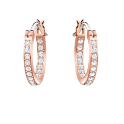 Orecillos elegantes Azul Blanco Cz 925 Plata Esterlina Orecillos Dangle Hoop para Mujeres