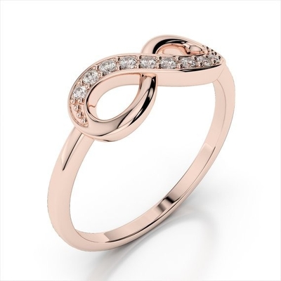 Infinity 925 de plata esterlina anillos de mujer hechos a mano