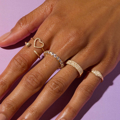 Moda 925 de plata esterlina Anillo de mujer Joyería Producto personalizado Tipo religioso Ninguno