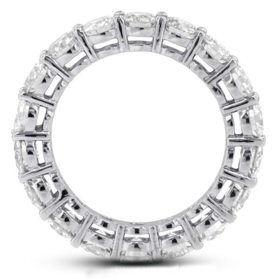 925 plata esterlina 4mm CZ Eternity Band Anillo Eco-amigable Sí Revestimiento Oro rosa