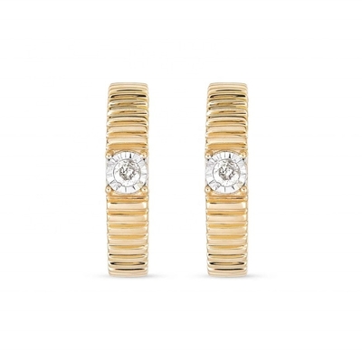 Mujeres Cubicos Zirconia Diamante Zócalo Aretes de latón Redondo Corte Brillante