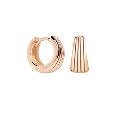ECO 925 de plata esterlina, pendientes de abrazos de oro blanco para el aniversario