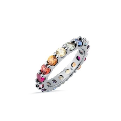 Anillo de la Eternidad de plata de 925 Sterling