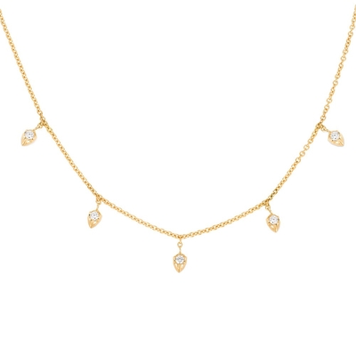 18K de oro Revestido de la cadena 925 de plata esterlina Collar fino para mujeres diseño de corte de princesa