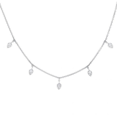 18K de oro Revestido de la cadena 925 de plata esterlina Collar fino para mujeres diseño de corte de princesa