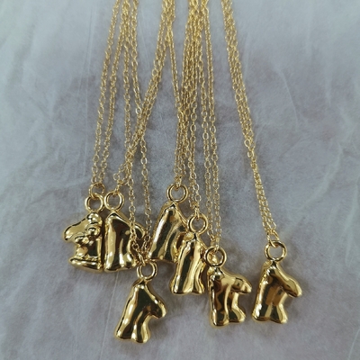 Venus Mujeres 18K Oro Revestido 925 Sterling Plata Relleno collar de colgante para la fiesta